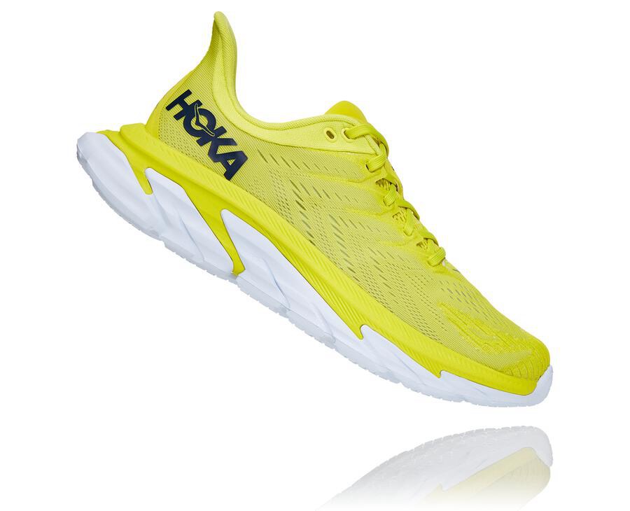 Hoka One One Mens Running Shoes - Clifton Edge - Fluorescence - OIKB82791